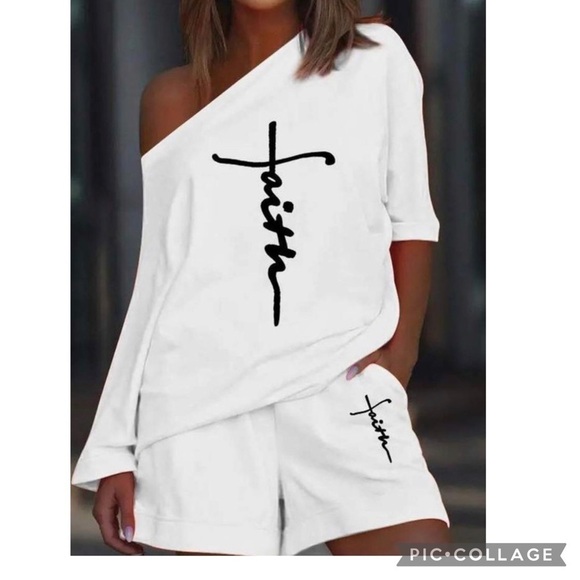 Deep Sunset Orange Two Piece Shorts & Top - Picture 4 of 4